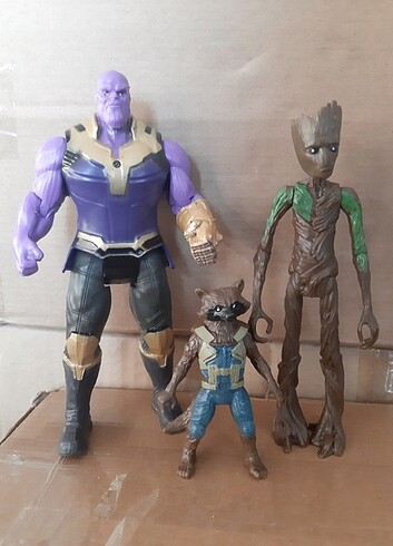 MARVEL SET THANOS ROCKET Rakun (GROOT ALINDI.) 