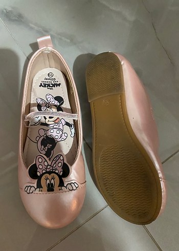 Kız Çocuk Pembe Baskılı Tokalı Babet - Görsel 3