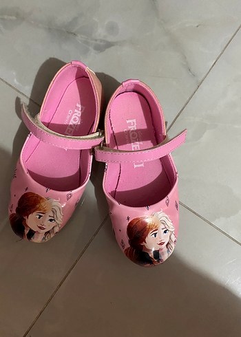 Kız Çocuk Pembe Baskılı Tokalı Babet - Görsel 3