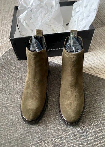 38 Beden kahverengi Renk Kahverengi Süet Stiletto Topuklu Kadın Bot