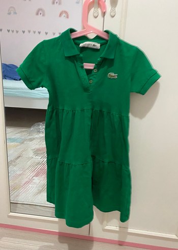 Kız Çocuk Yeşil Kısa Kollu Polo Elbise