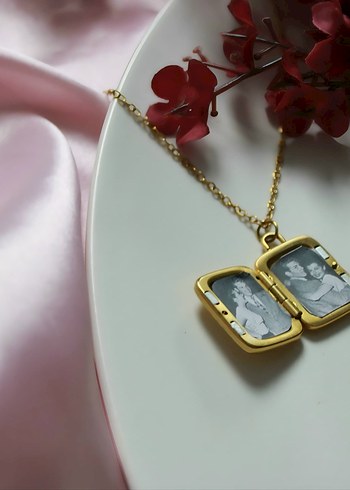 Uzun Parlak Altın Zincir Kolye - Görsel 3