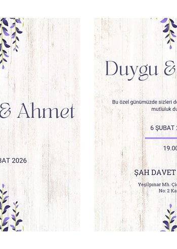 2li model davetiye - Görsel 4