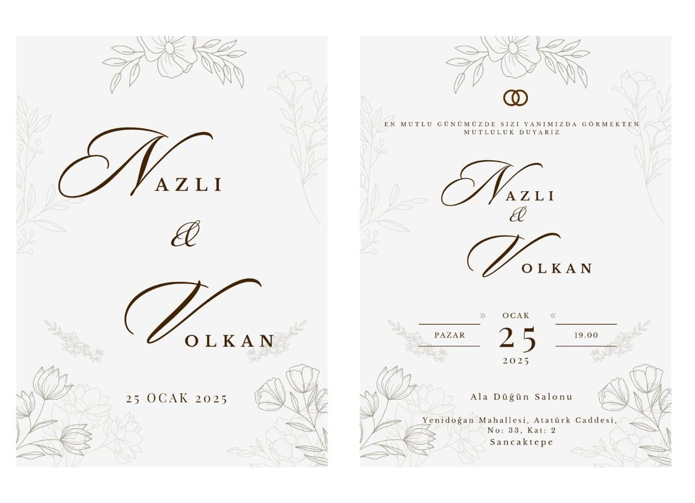 2li model davetiye - Görsel 3