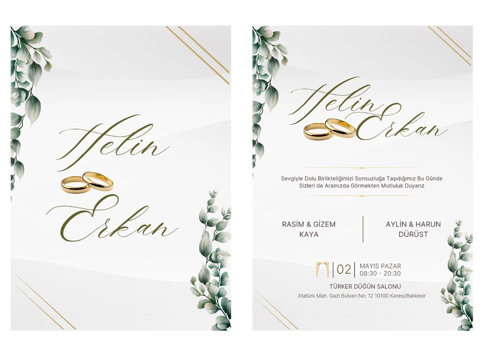 2li model davetiye - Görsel 2