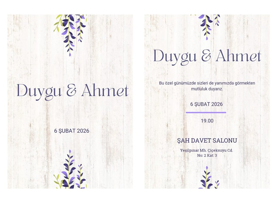 2li model davetiye - Görsel 4