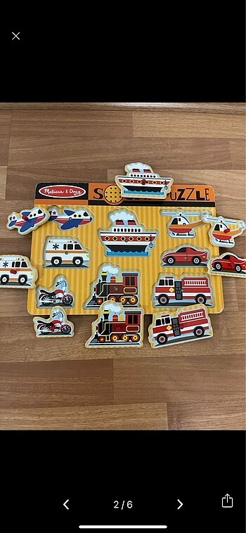 Fisher Price Melisa&doug ahşap puzzle