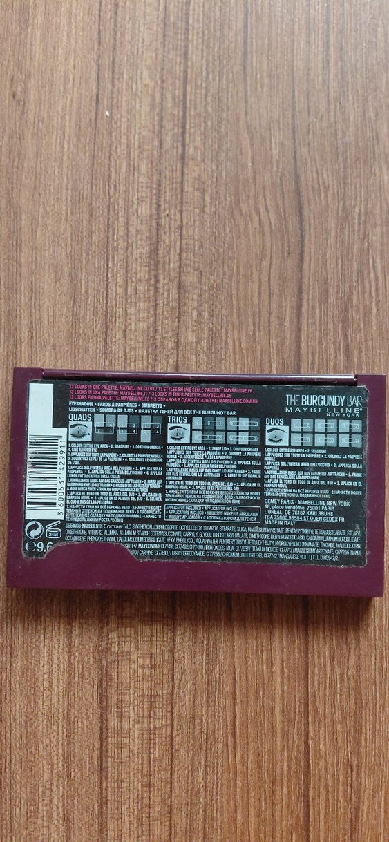 Maybelline Burgundy Far Paleti - Görsel 3