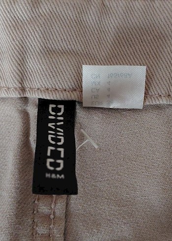 2 Adet Keten Kargo Pantolon Siyah + Bej - Görsel 3