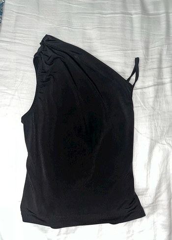 Drapeli Siyah bluz - Görsel 3