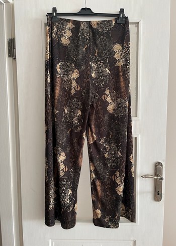 Bohem Tarzı Dantel Detaylı Uzun Kadın Kumaş Pantolon - Görsel 5