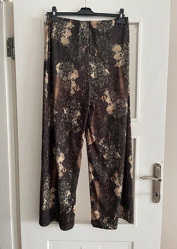 Bohem Tarzı Dantel Detaylı Uzun Kadın Kumaş Pantolon - Görsel 4