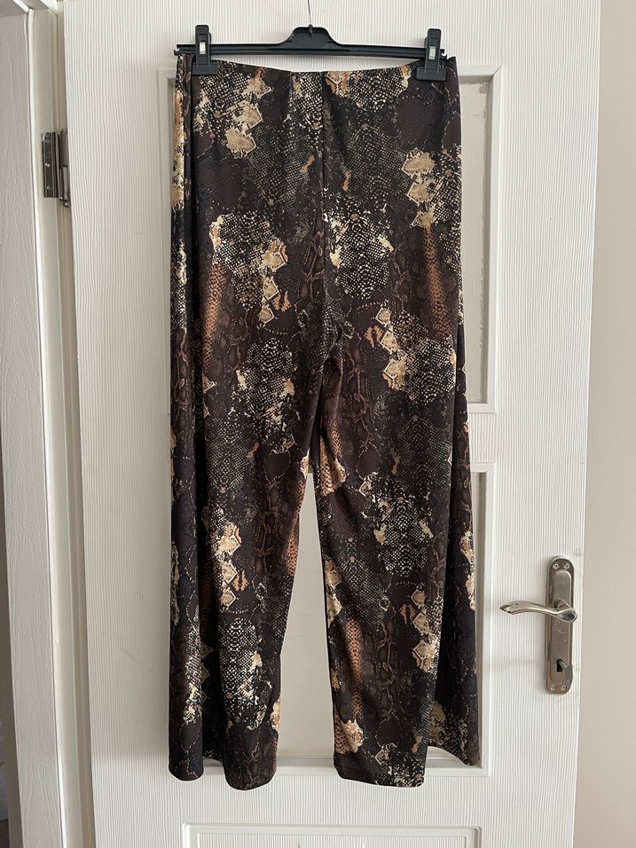 Bohem Tarzı Dantel Detaylı Uzun Kadın Kumaş Pantolon - Görsel 5