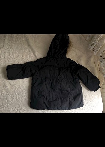 Zara Kürklü Siyah Çocuk Kışlık Mont - Görsel 3