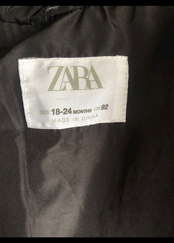 Zara Kürklü Siyah Çocuk Kışlık Mont - Görsel 4