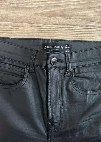 Stradivarus Kadın Deri  Pantolon - Görsel 2