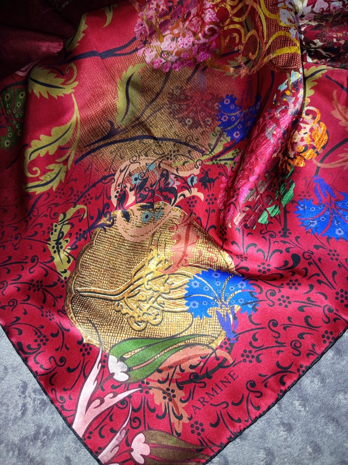 Armine ipek eşarp - Görsel 5