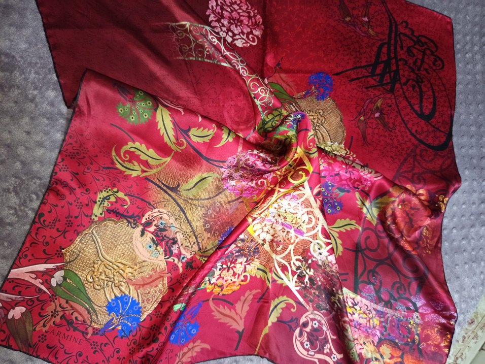 Armine ipek eşarp - Görsel 2