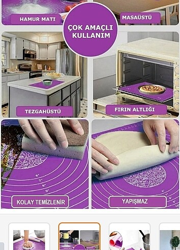 Beden Renk Silikon hamur açma matı