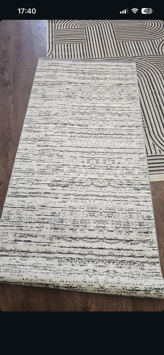 Bej Gri Çağdaş Desensiz Halı - Görsel 2