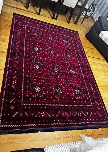 Bordo Desenli Geleneksel Halı - Görsel 6