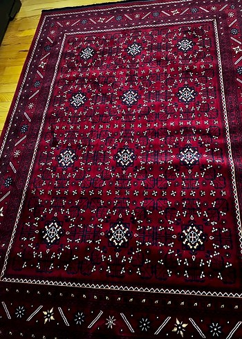 Bordo Desenli Geleneksel Halı - Görsel 3