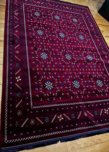 Bordo Desenli Geleneksel Halı - Görsel 4