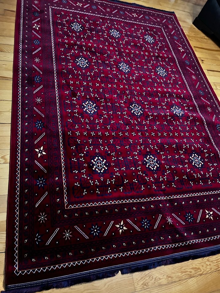 Bordo Desenli Geleneksel Halı - Görsel 4