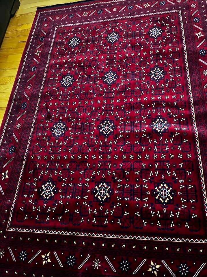 Bordo Desenli Geleneksel Halı - Görsel 2