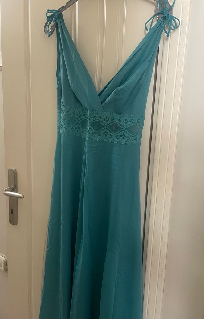 Yeşil Uzun Bohem vintage Kadın gecelik Sabahlık - Görsel 4