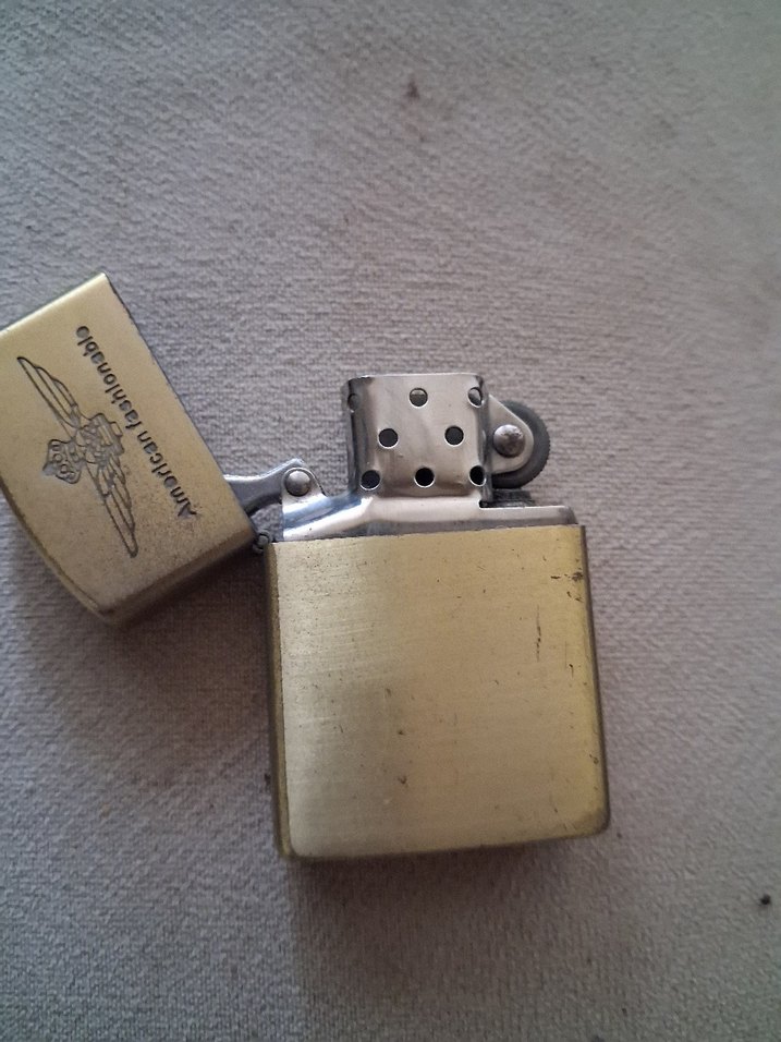 Vintage Altın Renk benzinli çakmak - Görsel 3