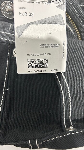 xs Beden H&M wide lide