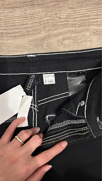 xs Beden siyah Renk H&M wide lide