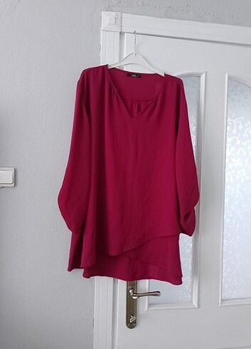 XXXL fuşya rengi bluz