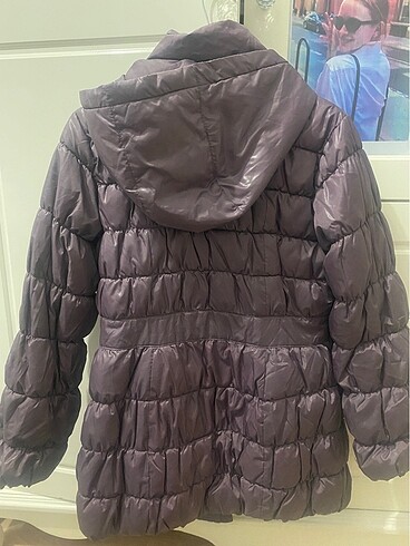 12-13 Yaş Beden mor Renk Benetton 12/13 yaş kız çocuk mont
