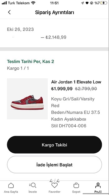 38 Beden Nike Jordan orijinal