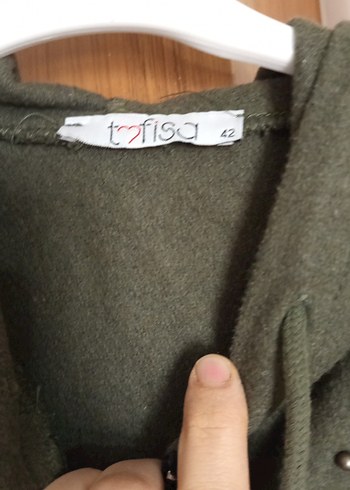 Düğmeli Uzun Süet Kadın Kaban - Görsel 3