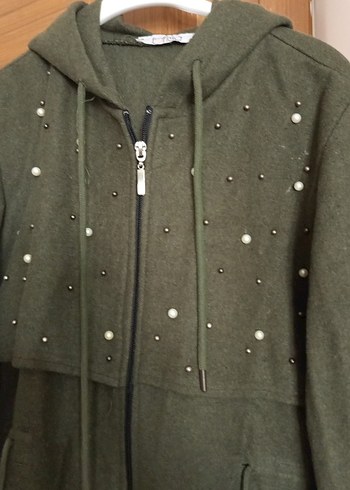 Düğmeli Uzun Süet Kadın Kaban - Görsel 2