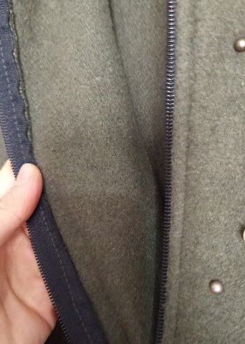 Düğmeli Uzun Süet Kadın Kaban - Görsel 4