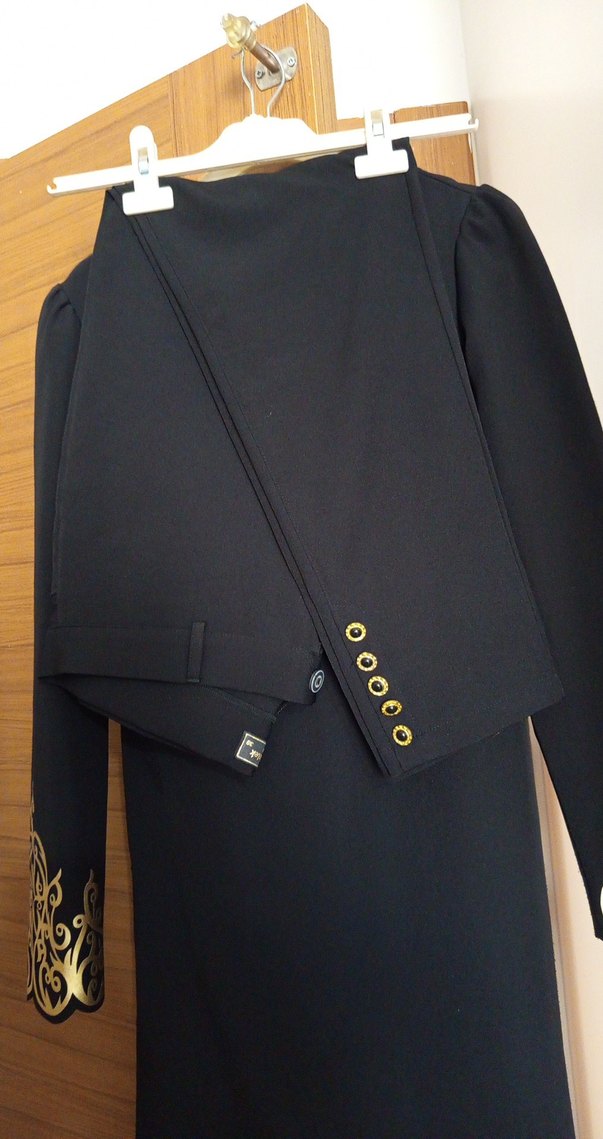 Altın İşlemeli Uzun Kollu Kadın ikili takım - Görsel 4