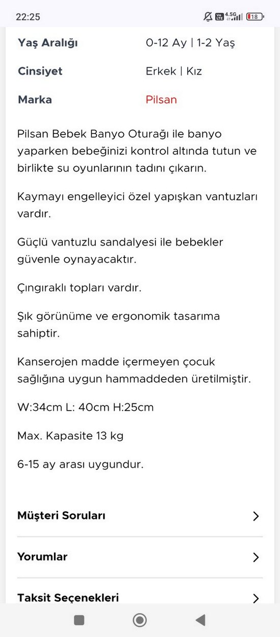 Pilsan Pembe Bebek Banyo Oturağı - Görsel 2