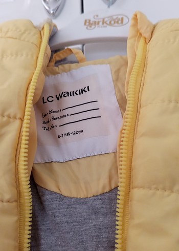 Sarı Fermuarlı Kız  Ve erkek Çocuk Mont - Görsel 2