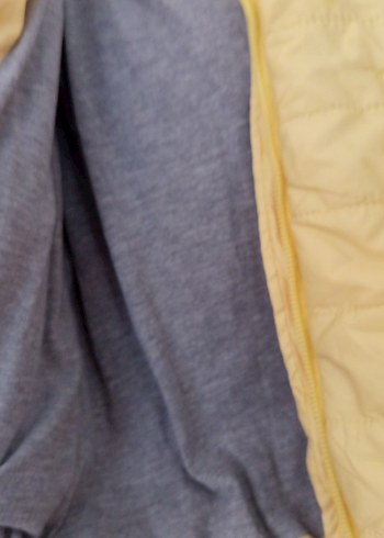 Sarı Fermuarlı Kız  Ve erkek Çocuk Mont - Görsel 3