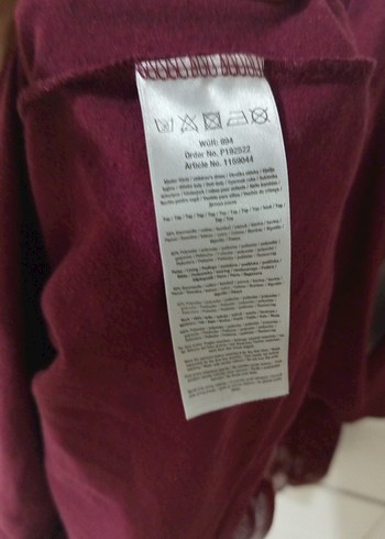 Bordo Uzun Kollu Kız Çocuk Elbise ikiz bebek - Görsel 8