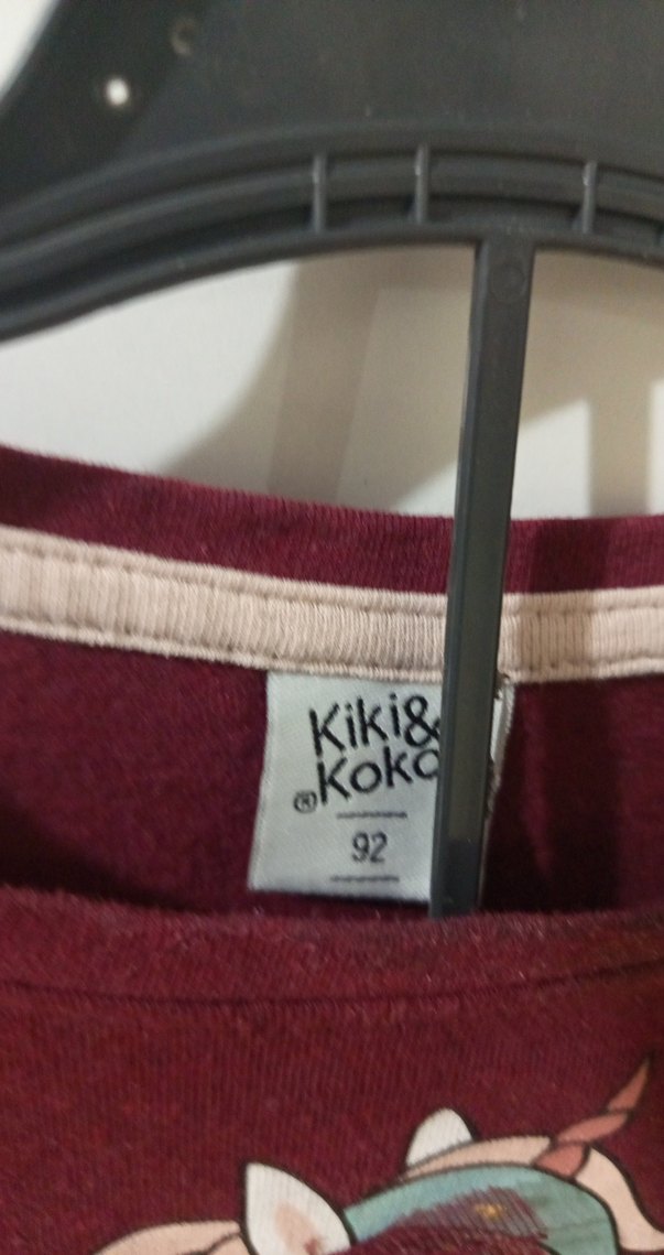 Bordo Uzun Kollu Kız Çocuk Elbise ikiz bebek - Görsel 3