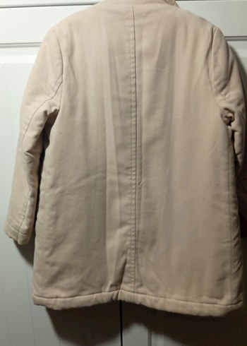 Bej Düğmeli Kız Çocuk Ceketi - Görsel 5