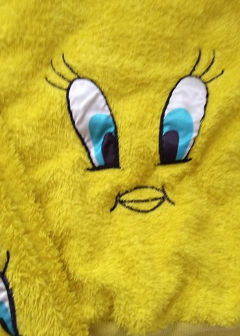 Sarı Nakışlı Kürklü Kız  çocuk Eşofman Takımı - Görsel 2