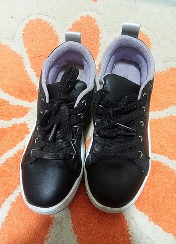 35 Beden siyah Renk Kız çocuk spor ayakkabı 