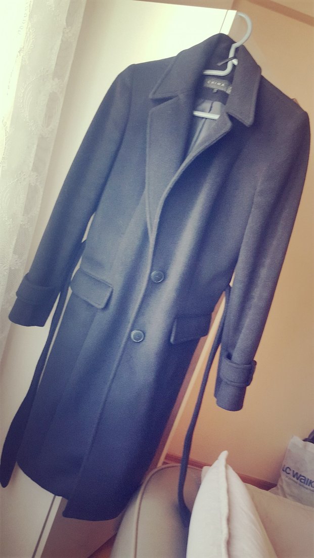 CHIMA Kuşaklı Kaşe Kaban YENİ - Görsel 2