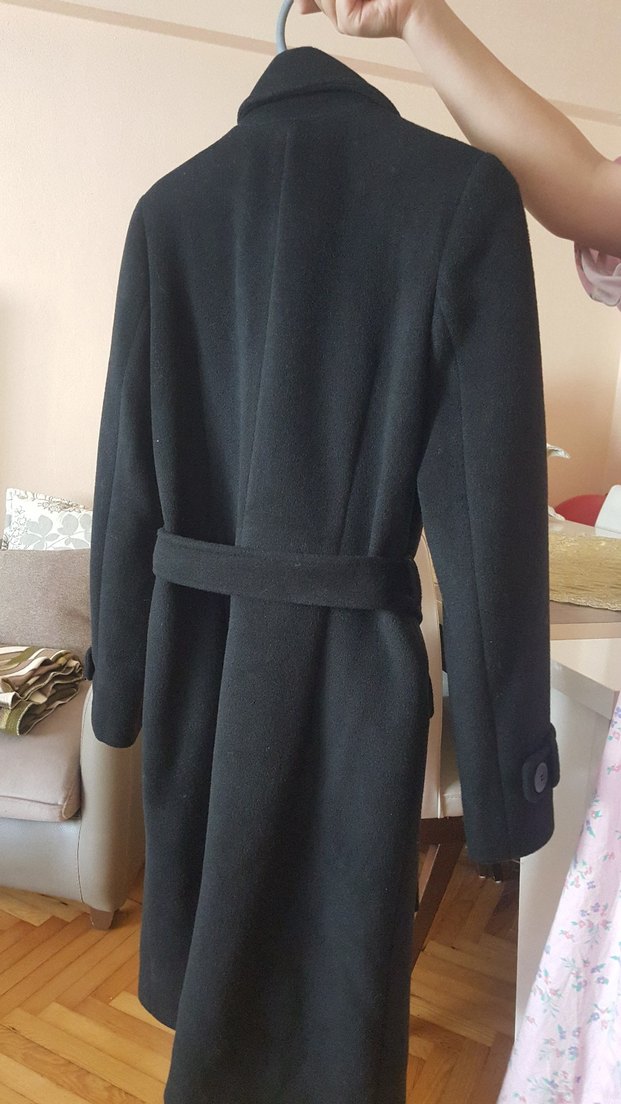 CHIMA Kuşaklı Kaşe Kaban YENİ - Görsel 4